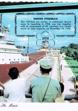 edmund fitzgerald at soo locks sometime in the 1970s