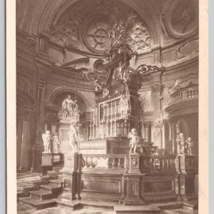Postcard Interior of the Chapel of the Holy Shroud Turin Italy