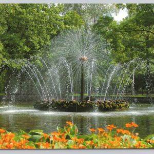 Postcard The Sun Fountain Peterhof Palace St. Petersburg Russia