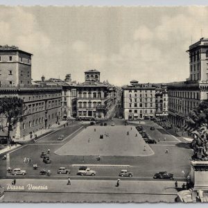 Postcard Venezia Square Rome Italy