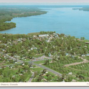 Port Perry Ontario H. R. Oakman Aerial View Postcard
