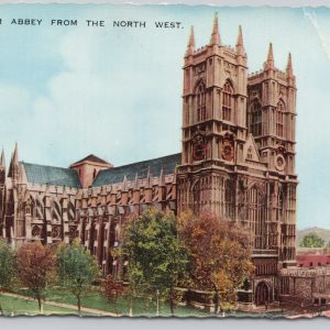 Westminster Abbey from the North West London England Postcard