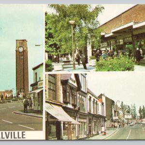 Coalville Leicestershire England UK Multi View Kingsley Postcard Postcard