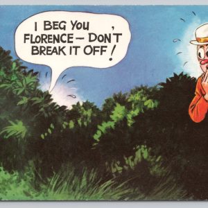 Don't Break It Off Bamforth Comic Series 420 Risque Humour Postcard