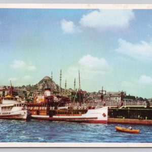 Postcard Suleymaniye Mosque from the Galata Bridge Istanbul