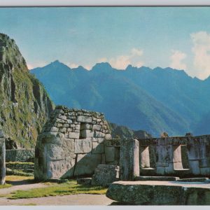 Postcard Temple of the Three Windows Machupicchu Peru 1981
