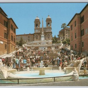 Spanish Steps, Piazza di Spagna Rome Italy Postcard