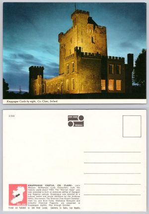 Knappogue Castle by Night Co. Clare Ireland Postcard